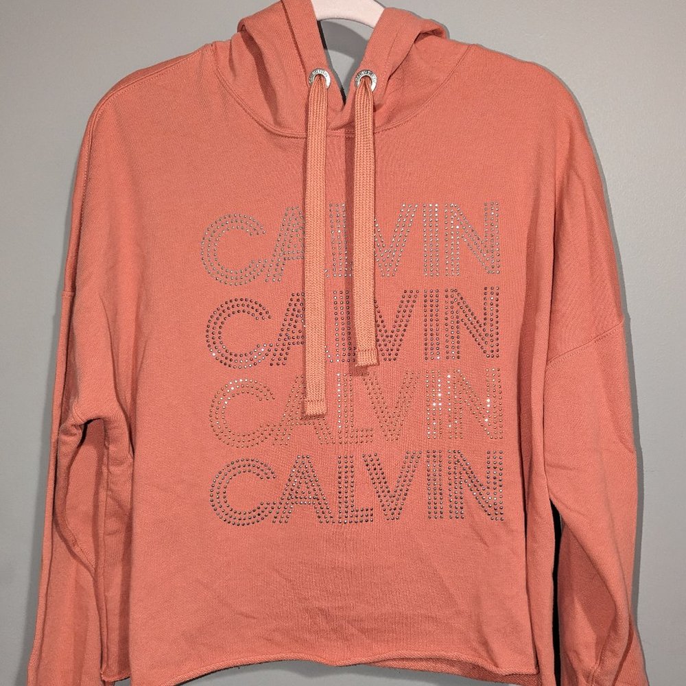 Calvin Klein Bling Crop Sweatshirt XL